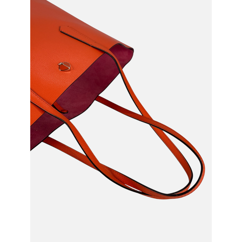 EUC Kate Spade Molly Leather Tote Bag Medium Shoulder Bag ORANGE Handbag Satchel - Picture 8 of 12
